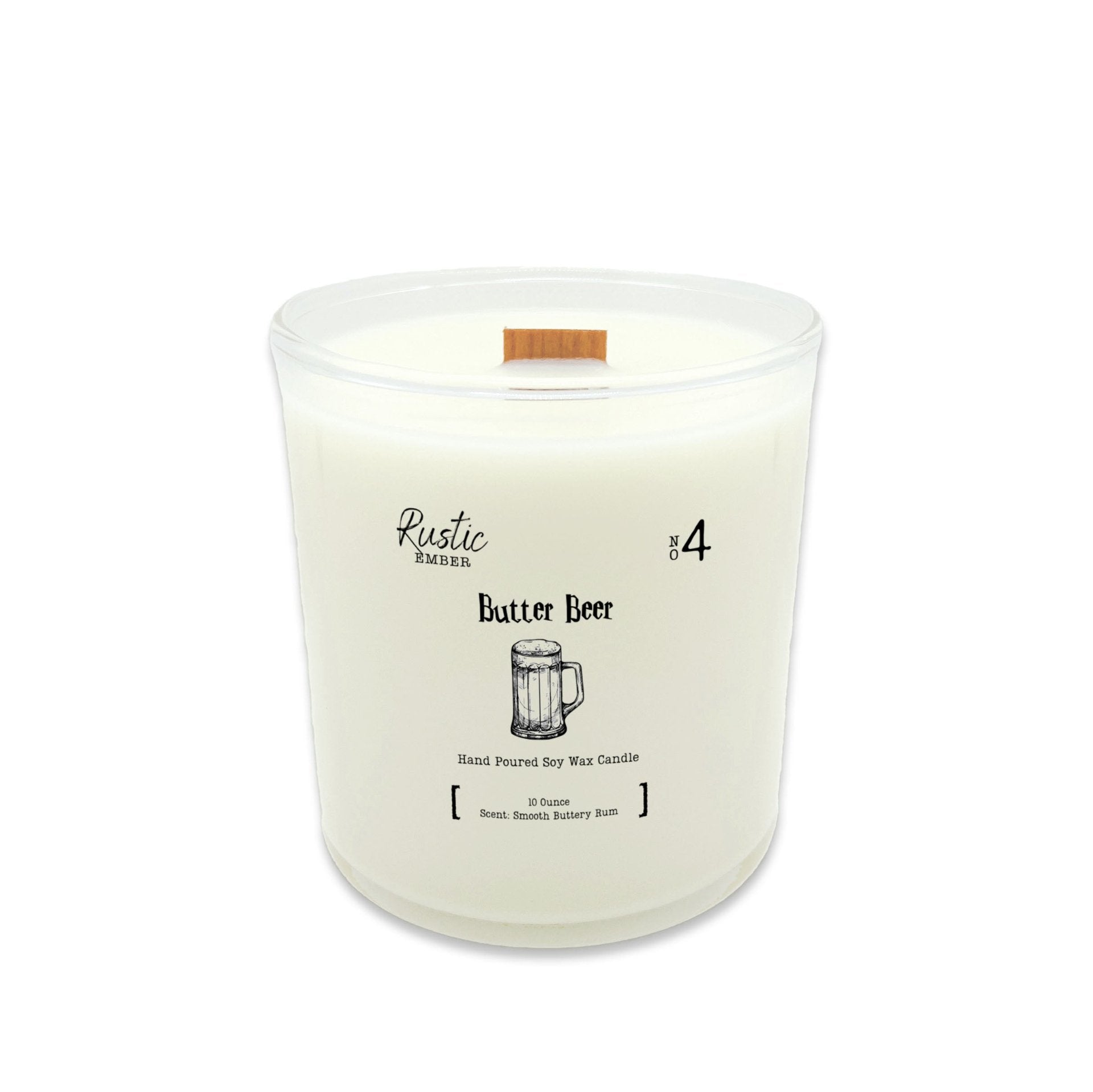 Rustic Ember | Butter Beer | 10 Ounce Candle - Drakoi Marketplace