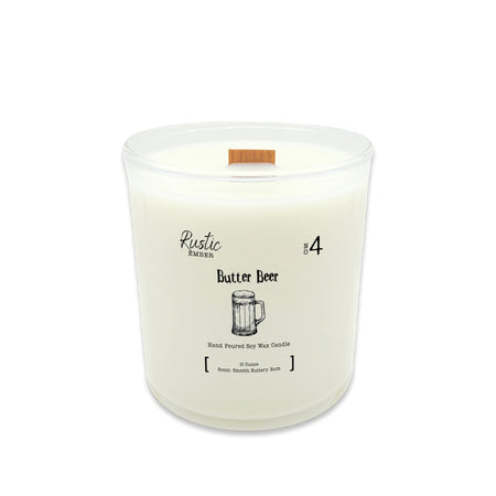 Rustic Ember | Butter Beer | 10 Ounce Candle - Drakoi Marketplace