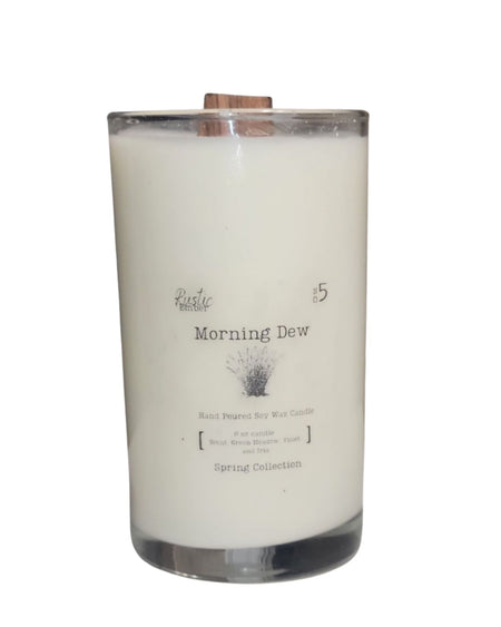 Rustic Ember | Morning Dew | 8 oz candle - Drakoi Marketplace