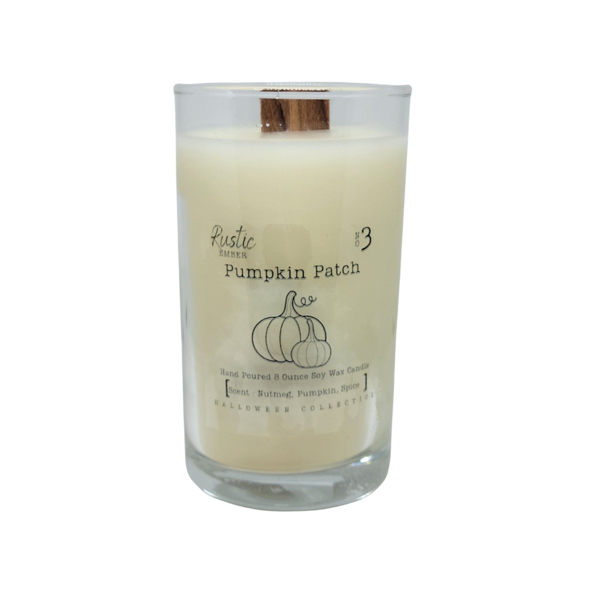 Rustic Ember | Pumpkin Patch | 8 Ounce Candle - Drakoi Marketplace