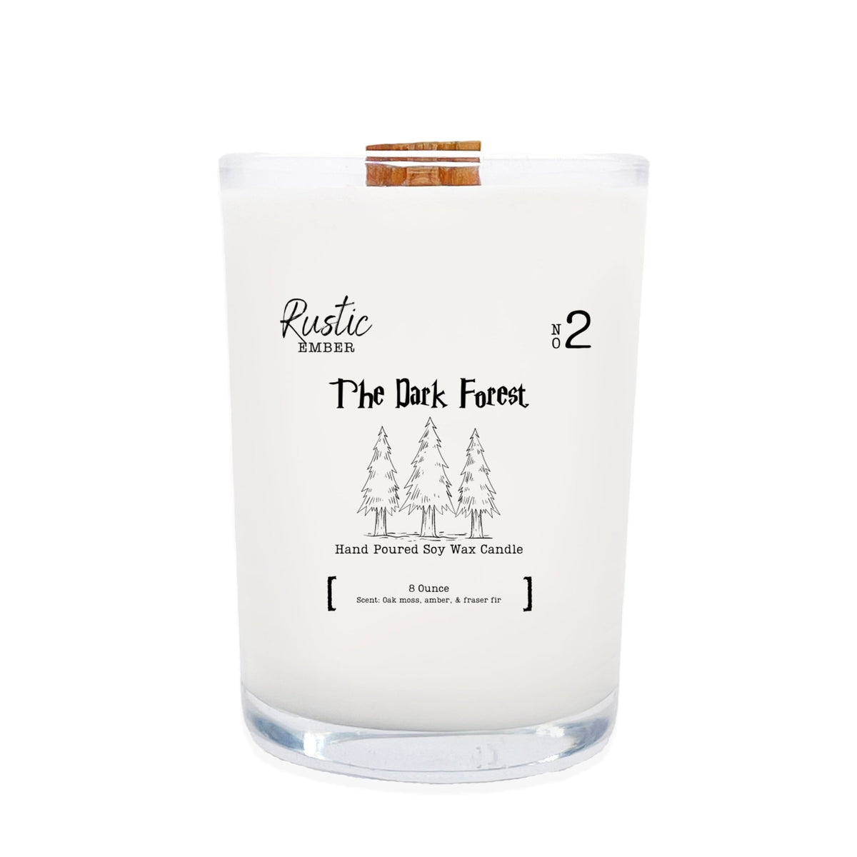 Rustic Ember | The Dark Forest | 8 Ounce Candle - Drakoi Marketplace