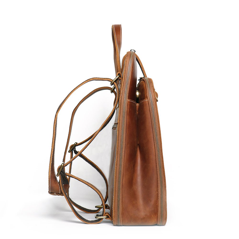 Sachi Leather Backpack | Small Women's Leather Backpack - Drakoi Marketplace