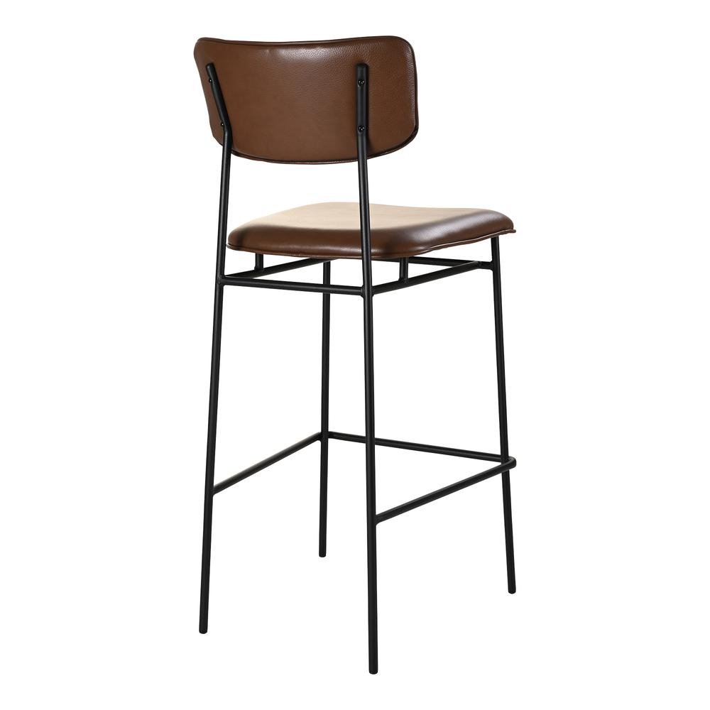 Sailor Bar Stool Dark Brown - Drakoi Marketplace