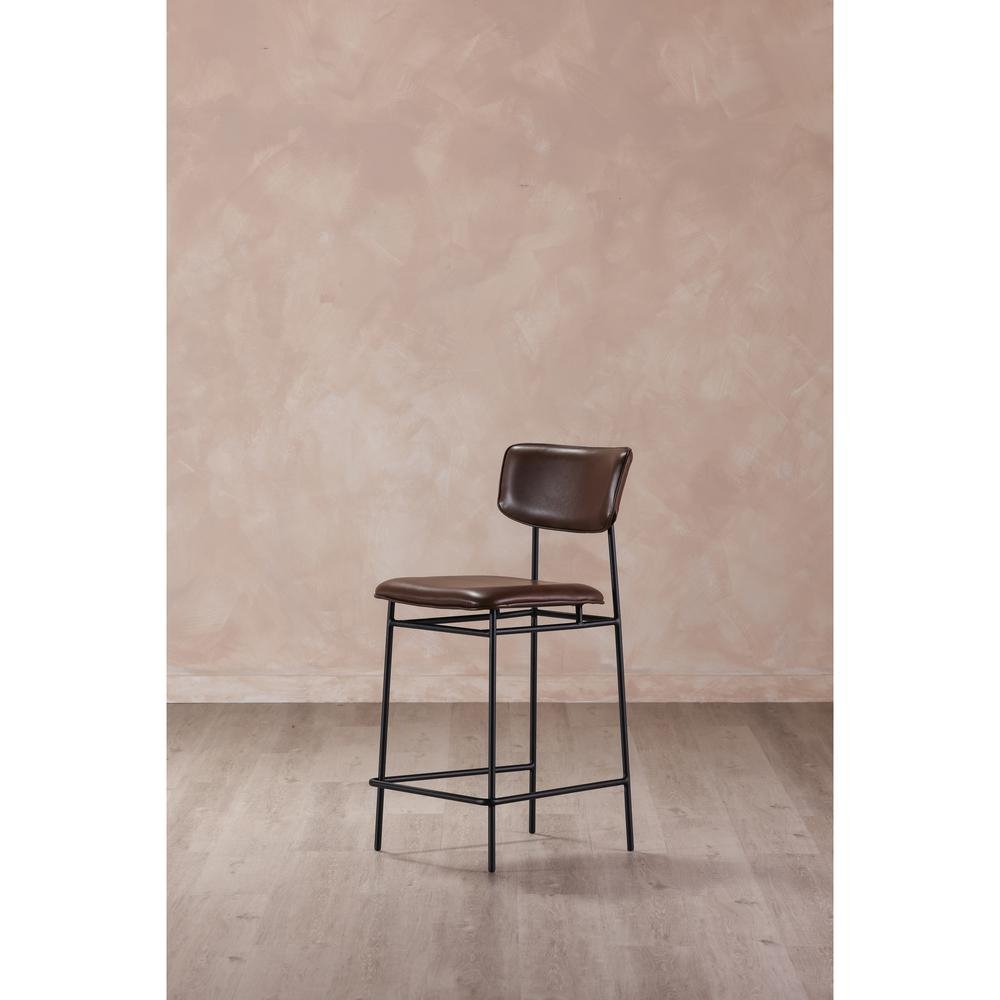 Sailor Bar Stool Dark Brown - Drakoi Marketplace