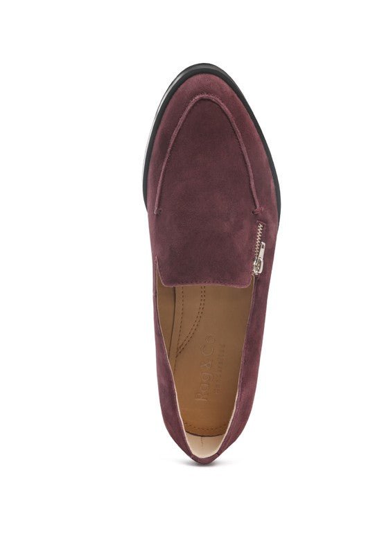 Sara Suede Slip-On Loafers - Drakoi Marketplace