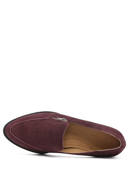 Sara Suede Slip-On Loafers - Drakoi Marketplace