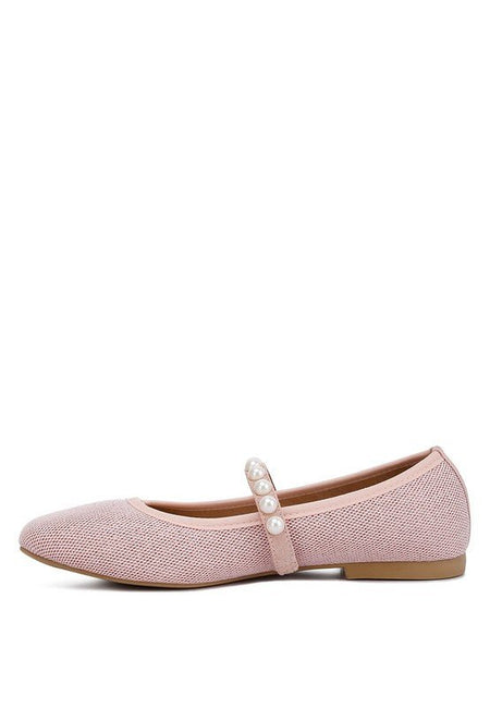 Sassie Pearl Embellished Ballerina Flats - Drakoi Marketplace