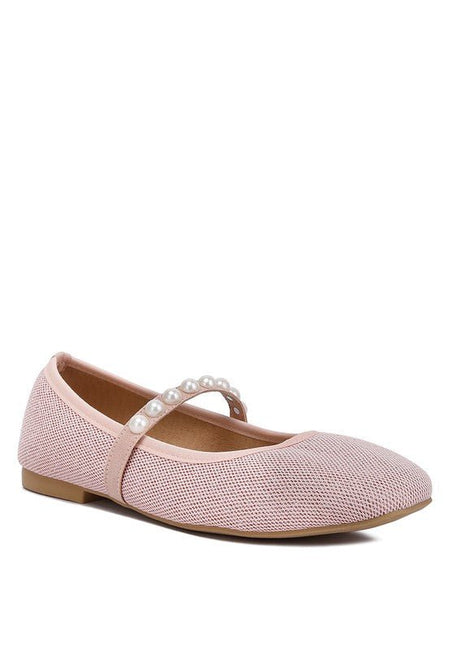 Sassie Pearl Embellished Ballerina Flats - Drakoi Marketplace