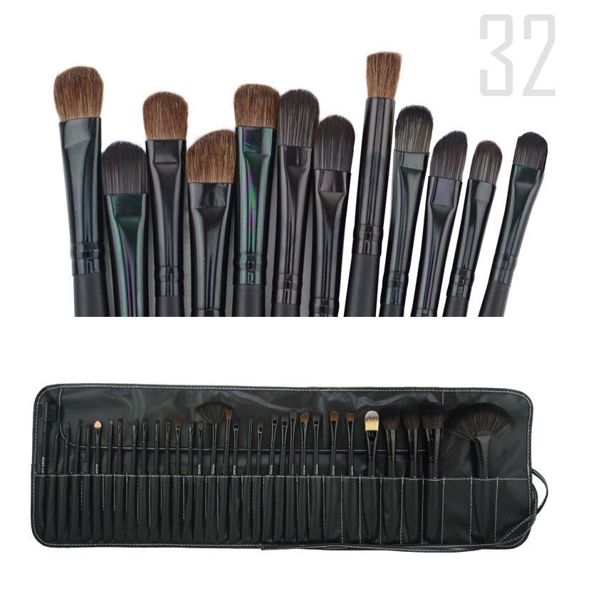 Sculptor 32 Piece High Quality Wooden Makeup Brush Set - Drakoi Marketplace