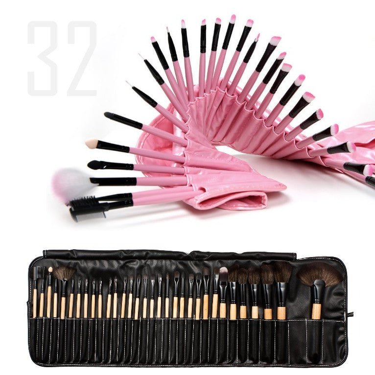 Sculptor 32 Piece High Quality Wooden Makeup Brush Set - Drakoi Marketplace