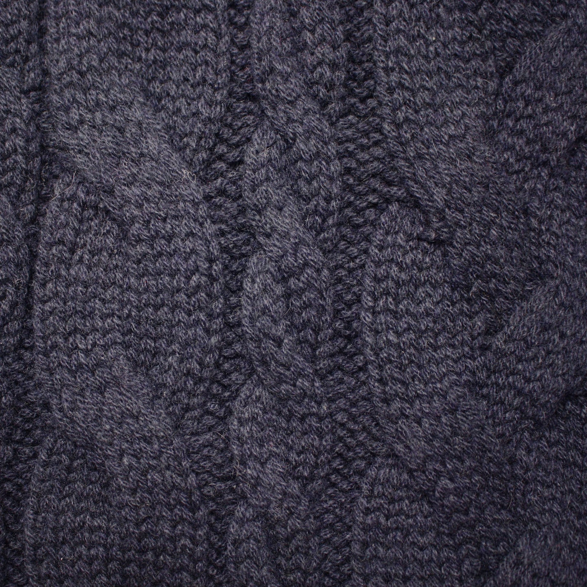 Sherlock Navy Cashmere Double Cable Scarf - Drakoi Marketplace