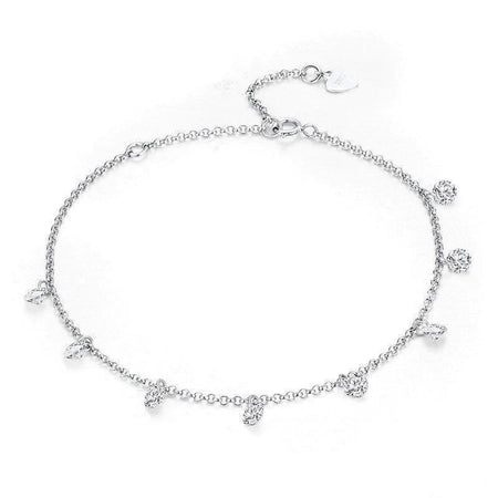 Silver Crystal Chain Bracelet for Women - Drakoi Marketplace