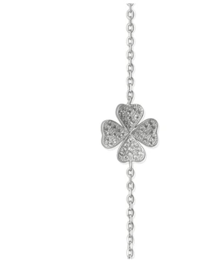 Silver Four leaf Clover Bracelet for Women - Drakoi Marketplace