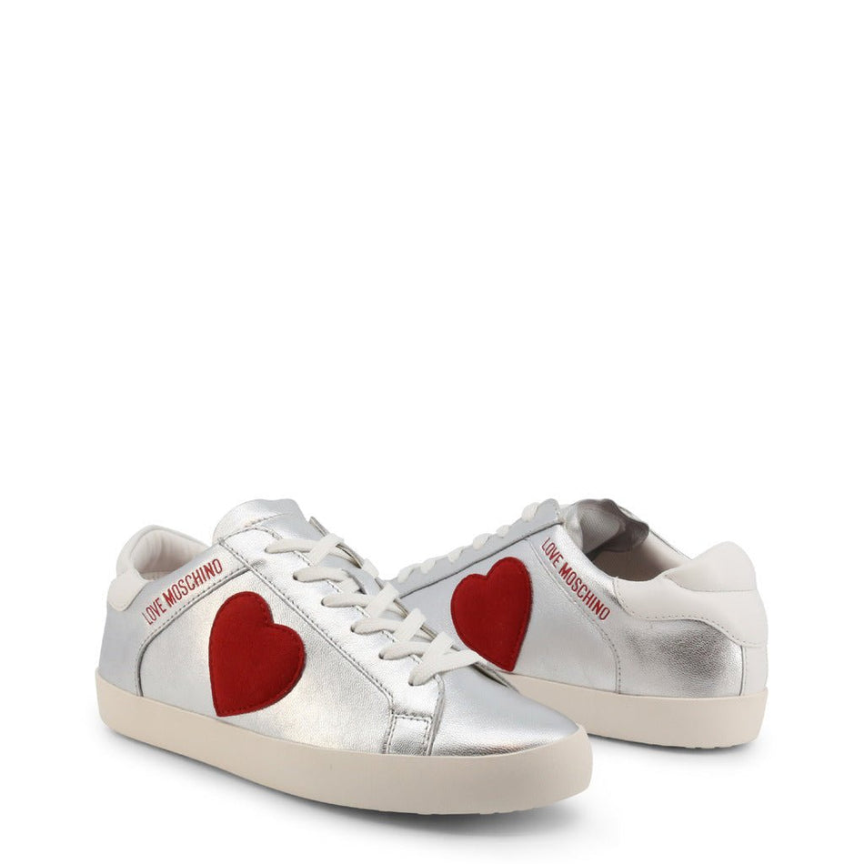 Silver Heart Sneakers - Drakoi Marketplace