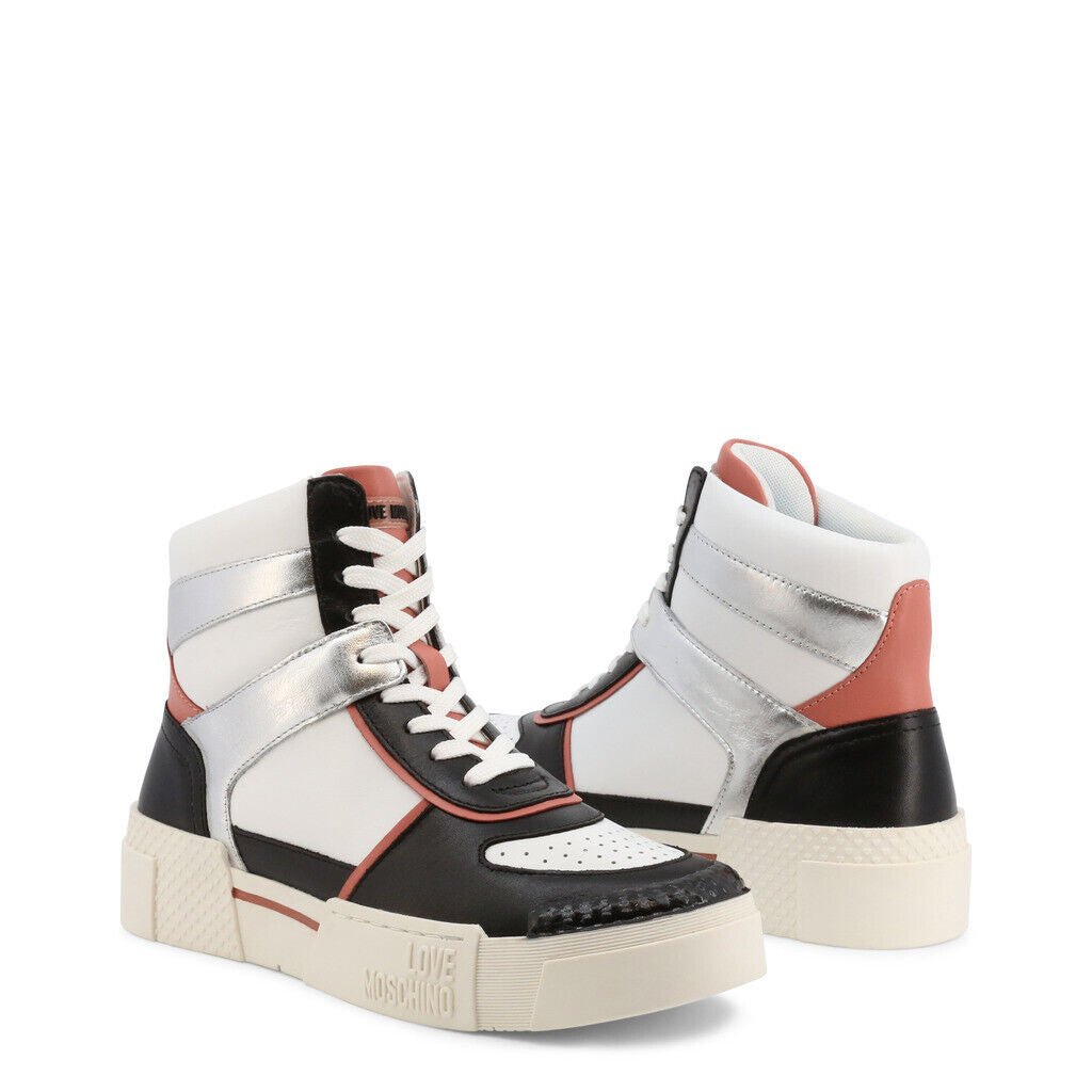 Silver High Top Sneakers - Drakoi Marketplace