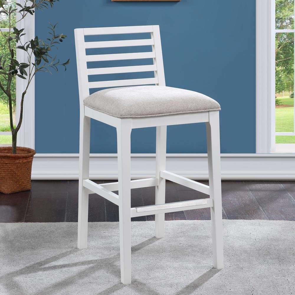 Siri Bar Stool - White - Drakoi Marketplace