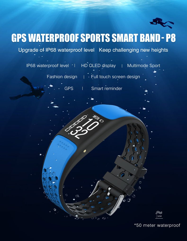 Smart Fit Sporty Fitness Tracker and Waterproof Swimmers Watch - Drakoi Marketplace