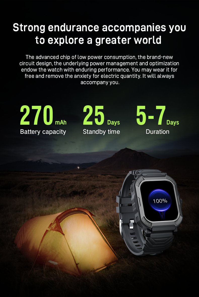 Smartex Rugged Waterproof Smart Watch - Drakoi Marketplace