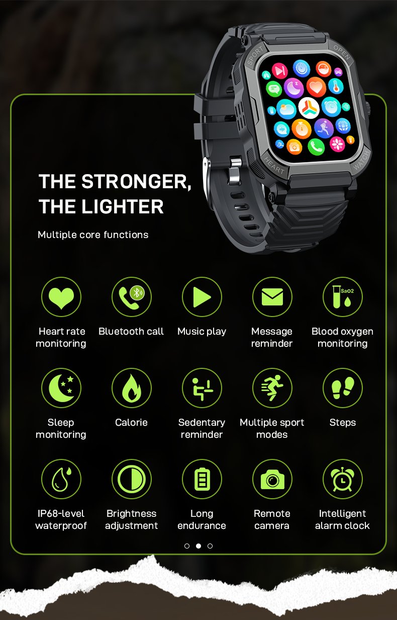 Smartex Rugged Waterproof Smart Watch - Drakoi Marketplace