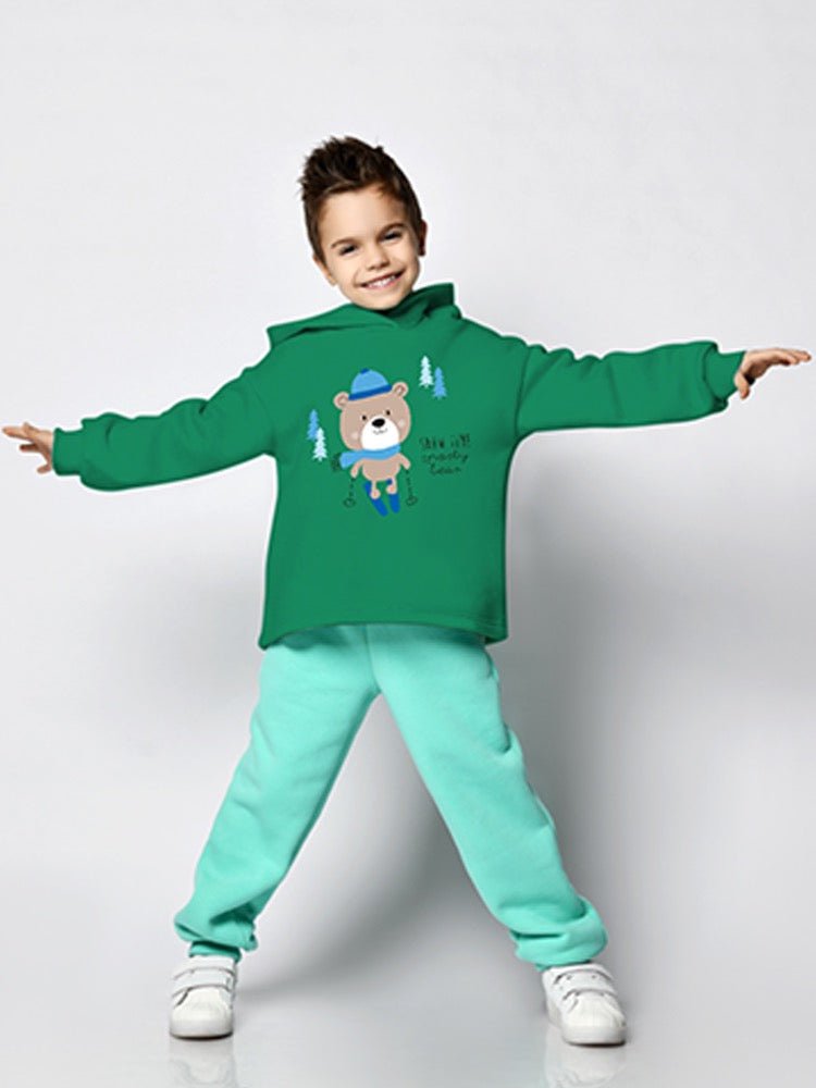 Snow Time Sporty Bear Hoodie -Image by Shutterstock - Drakoi Marketplace