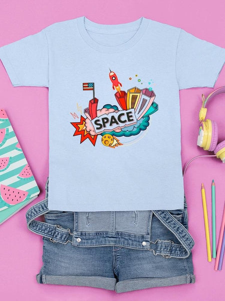 Space And Science Buildings T-shirt -Image by Shutterstock - Drakoi Marketplace