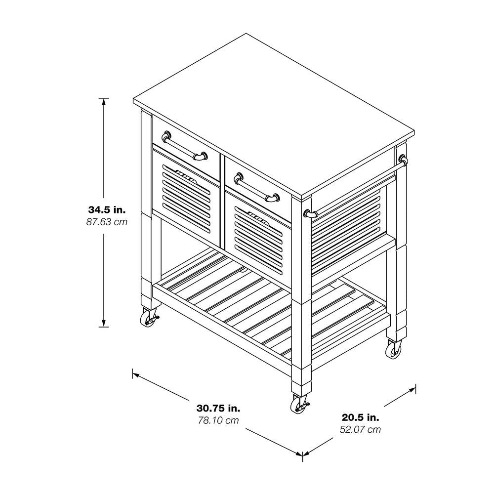 Stafford Kitchen Cart - Drakoi Marketplace