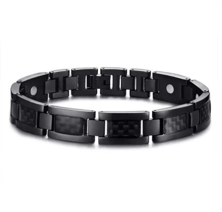 Stainless Steel Black Magnetic Health Bracelet - Drakoi Marketplace