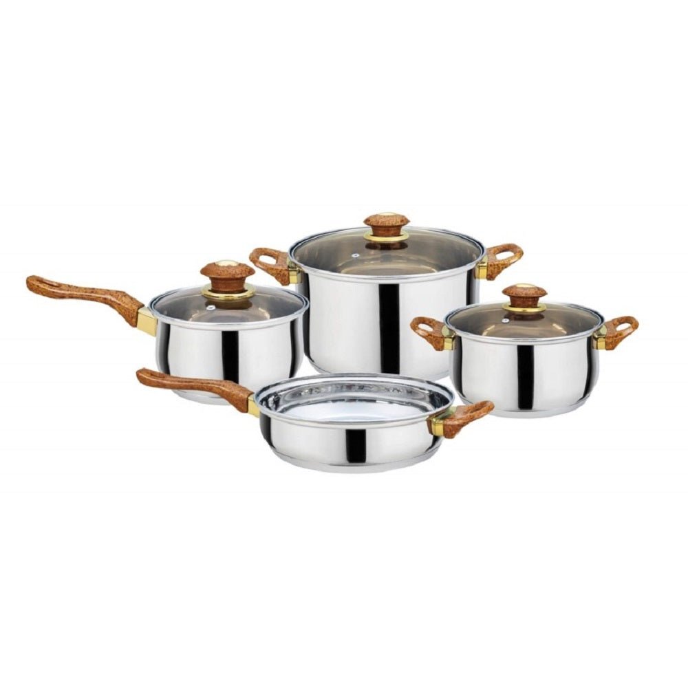 Stainless Steel Cookware Pots and Pans Set, 7 Piece Set - Drakoi Marketplace