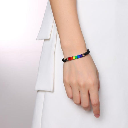 Stainless Steel LGBT Pride Bracelet - Drakoi Marketplace