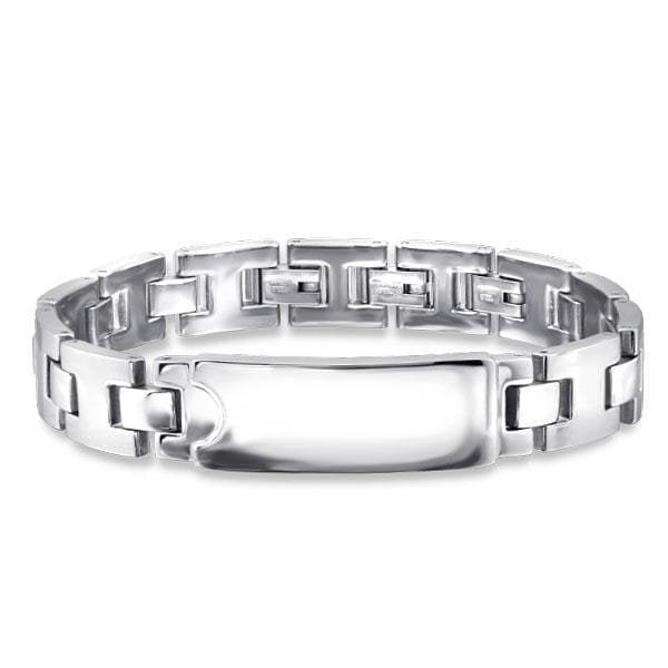 Stainless Steel Men's Cuff Bracelet 22 CM - Drakoi Marketplace