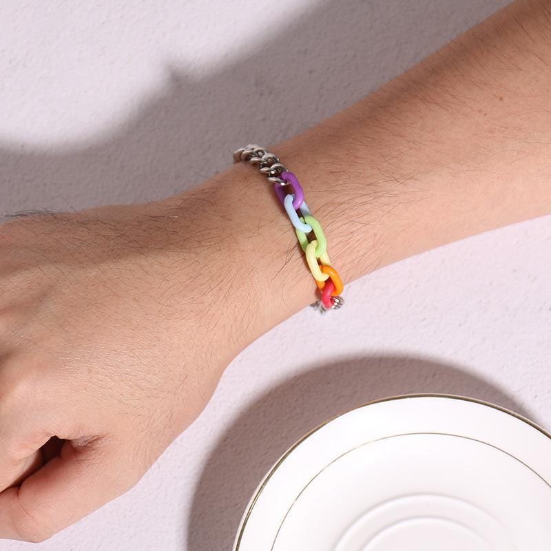 Stainless Steel Rainbow Bracelet - Drakoi Marketplace