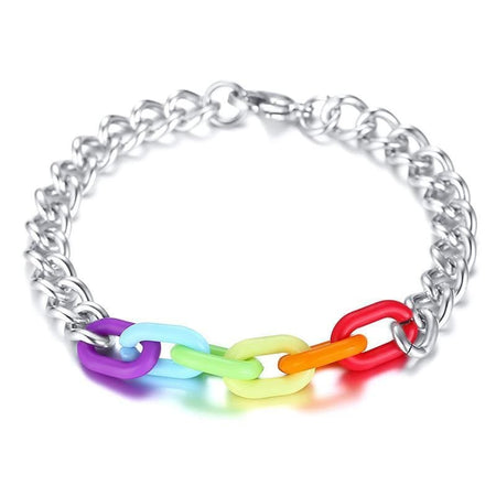 Stainless Steel Rainbow Bracelet - Drakoi Marketplace