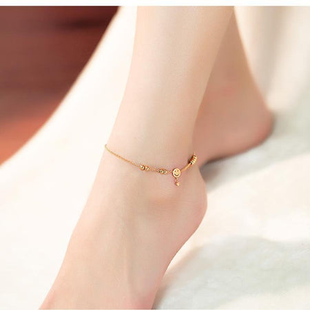 Stainless Steel Rose Gold Anklet Bracelet - Drakoi Marketplace