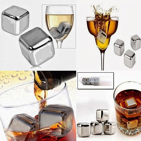 Steel Chillers - The Stainless Steel Food Grade Ice Cubes for Cocktails - Drakoi Marketplace