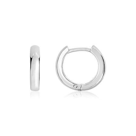 Sterling Silver Polished Hoop Earrings - Drakoi Marketplace