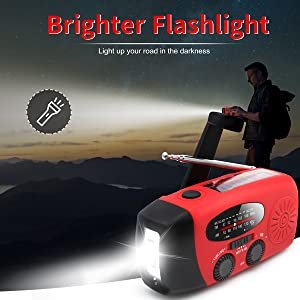 Storm Safe Emergency AM/FM/NOAA Weather Band Radio With Solar Flash Light And Built-in Phone Charger - Drakoi Marketplace