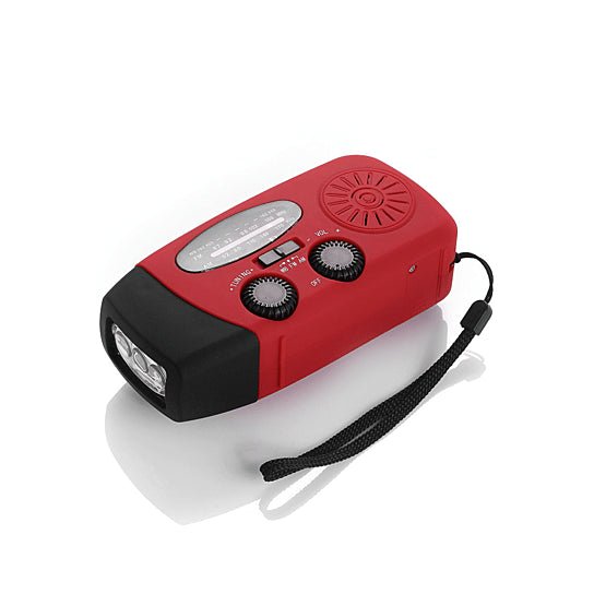 Storm Safe Emergency AM/FM/NOAA Weather Band Radio With Solar Flash Light And Built-in Phone Charger - Drakoi Marketplace