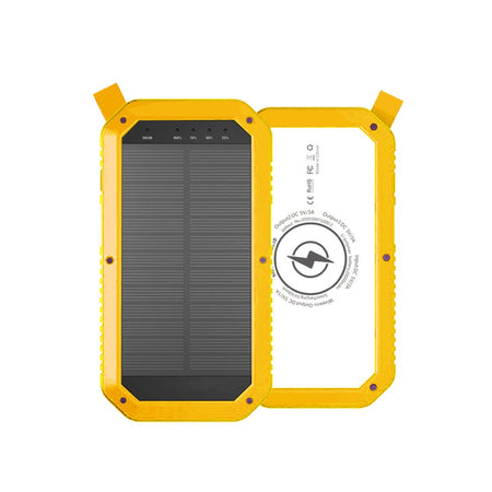 Sun Chaser Mini Solar Powered Wireless Phone Charger 10,000 mAh With LED Flood Light - Drakoi Marketplace