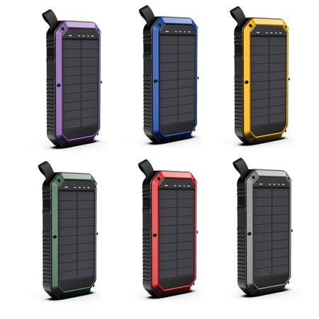 Sun Chaser Mini Solar Powered Wireless Phone Charger 10,000 mAh With LED Flood Light - Drakoi Marketplace