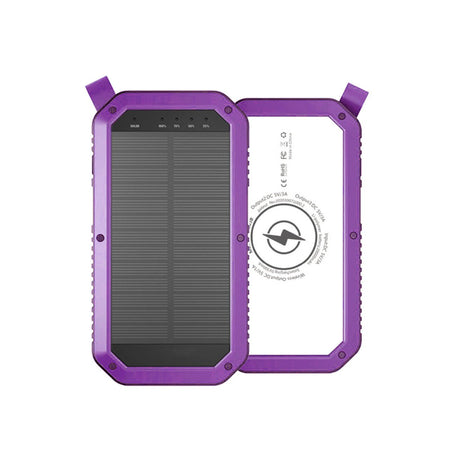 Sun Chaser Mini Solar Powered Wireless Phone Charger 10,000 mAh With LED Flood Light - Drakoi Marketplace