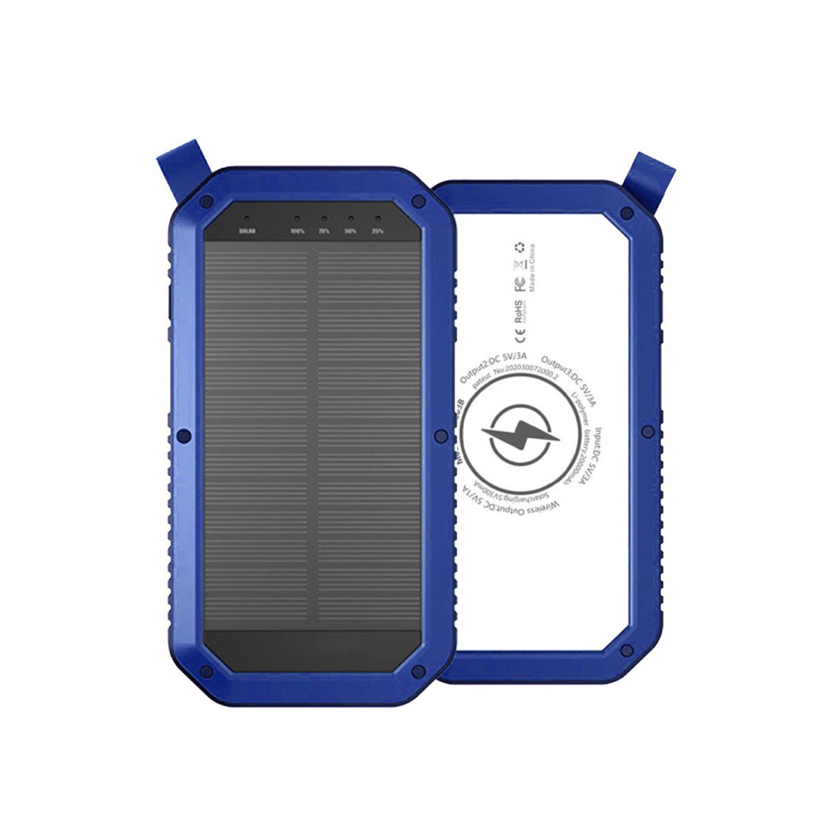 Sun Chaser Mini Solar Powered Wireless Phone Charger 10,000 mAh With LED Flood Light - Drakoi Marketplace