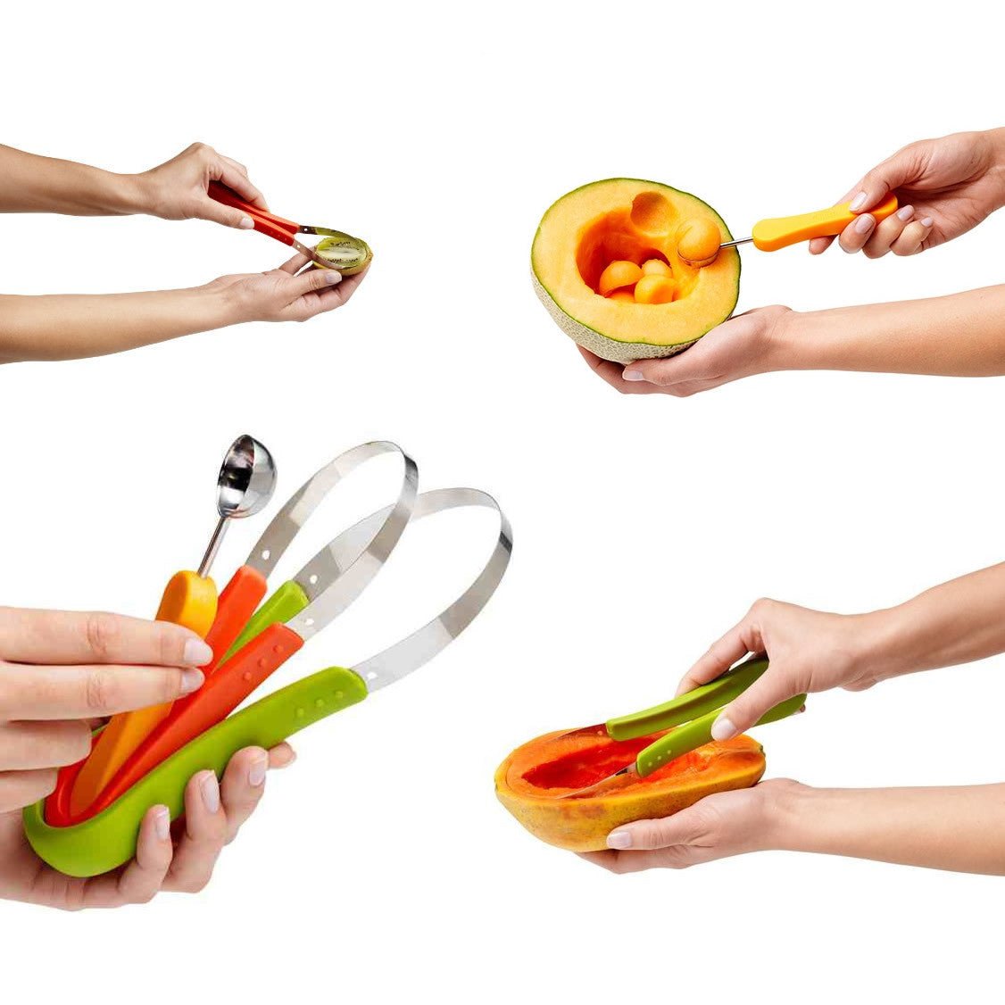 SUPER SCOOPER Your 3 In 1 Fruit Scooper & Melon Baller - Drakoi Marketplace