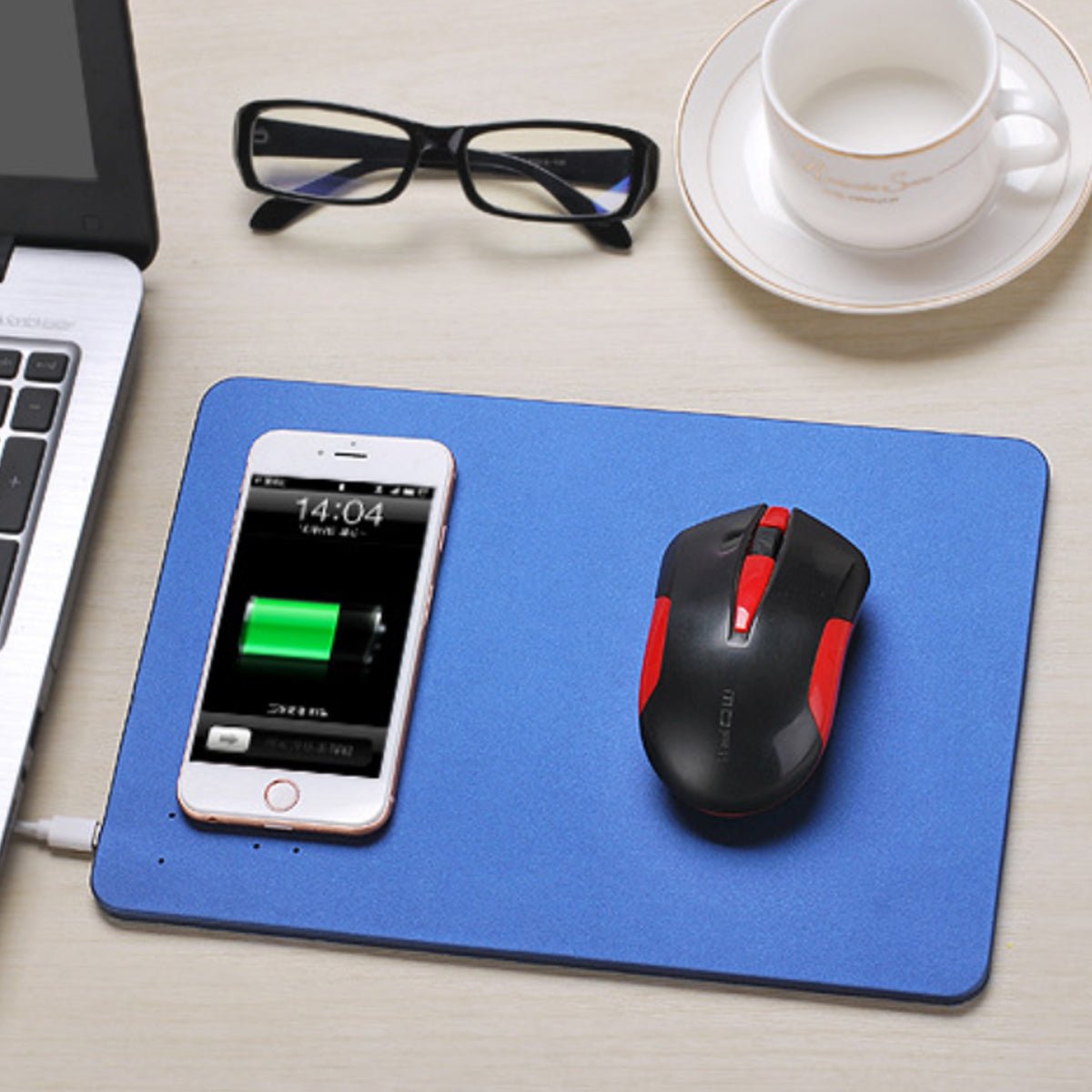 Superpower Pad 2 In 1 iPhone Wireless Charger, And Mouse Pad - Drakoi Marketplace