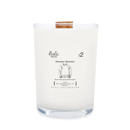 Sweater Weather | 8 Ounce Candle | Rustic Ember - Drakoi Marketplace