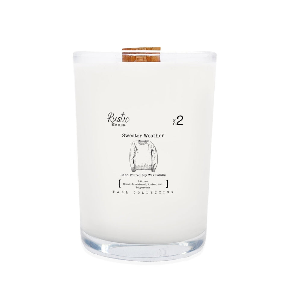 Sweater Weather | 8 Ounce Candle | Rustic Ember - Drakoi Marketplace