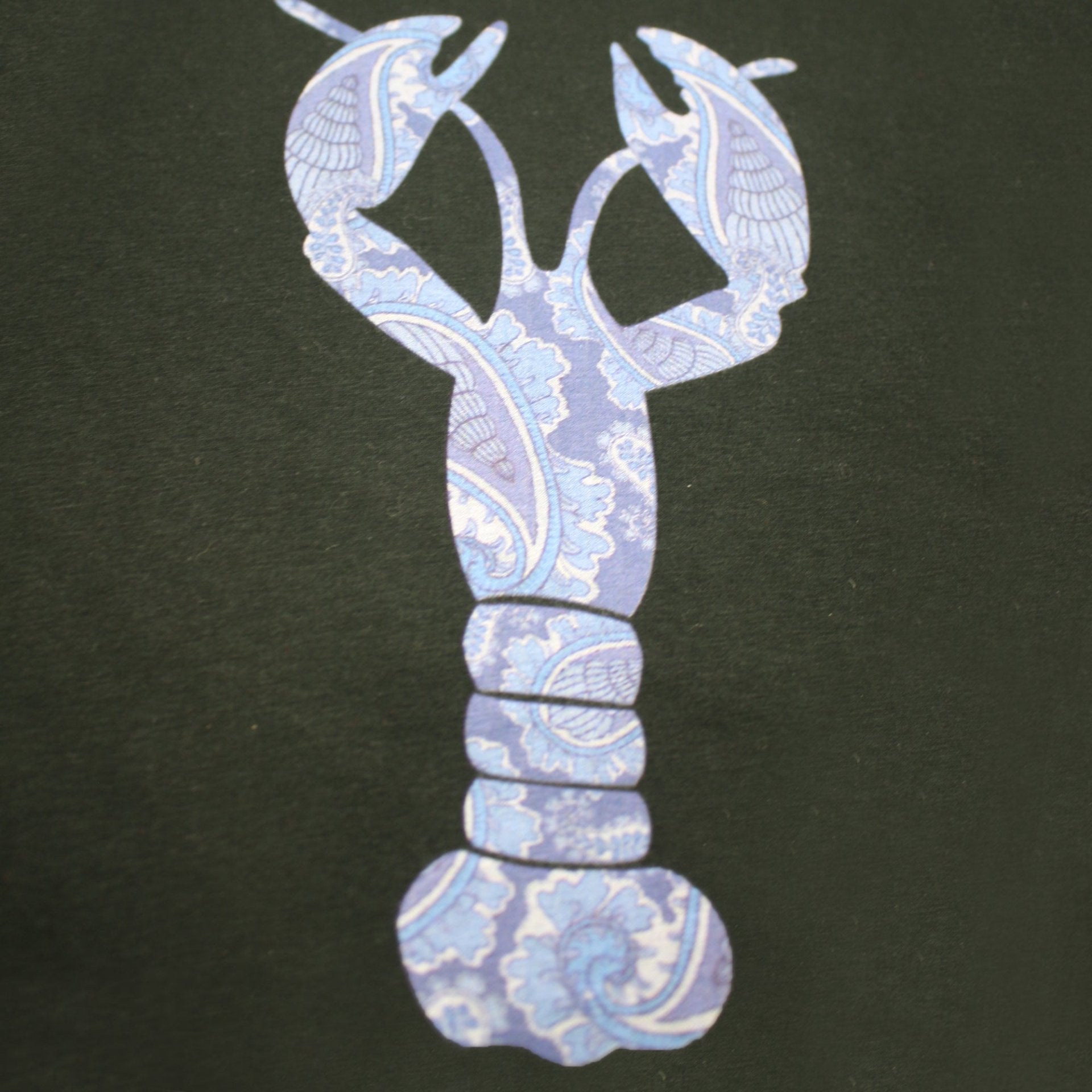 T-Shirt Big Blue Lobster Black - Drakoi Marketplace