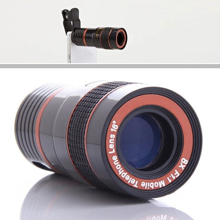 Telephoto PRO Clear Image Lens Zooms 8 times closer! For all Smart Phones & Tablets with Camera - Drakoi Marketplace