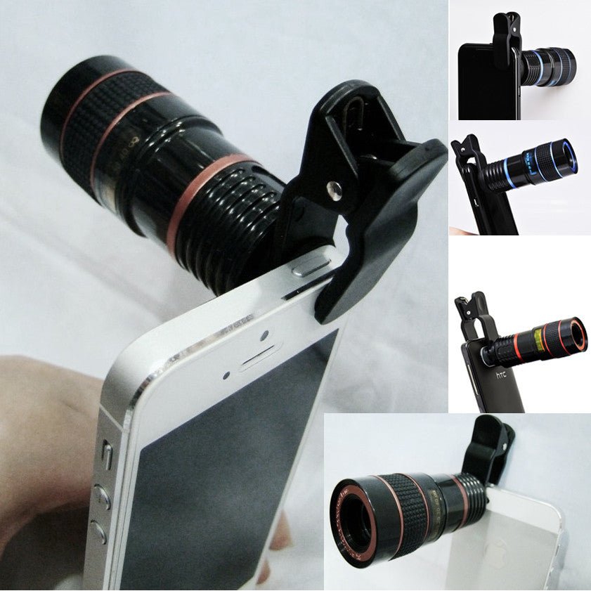 Telephoto PRO Clear Image Lens Zooms 8 times closer! For all Smart Phones & Tablets with Camera - Drakoi Marketplace