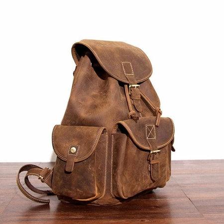 The Asmund Backpack | Genuine Leather Rucksack - Drakoi Marketplace