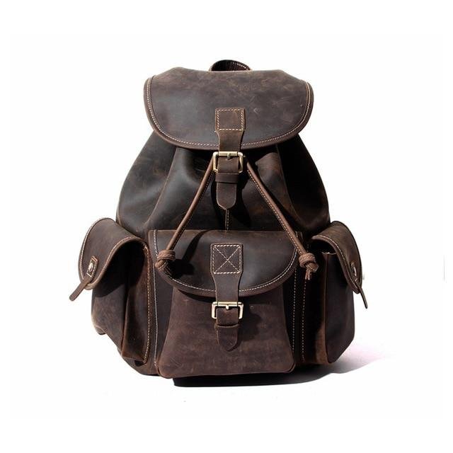 The Asmund Backpack | Genuine Leather Rucksack - Drakoi Marketplace